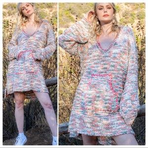 POL Oversized Kangaroo Pocket Sherbet Sweatet